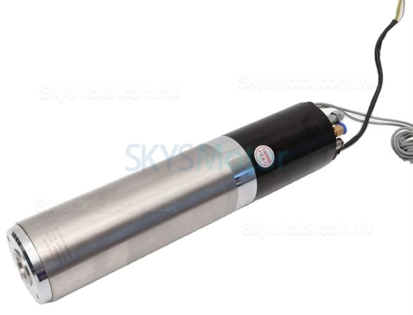 Motor de husillo ATC (cambio autom&aacute;tico de herramientas) refrigerado por agua de 2,2kW, 220V/380V, JGL80-20-24Z/2.2, 0,88Nm, 24000rpm, ISO20